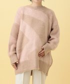 【レプシィム ローリーズファーム/LEPSIM LOWRYS FARM】の【産前・産後対応】マタニティ/2WAYニュアンス柄カーディガン ベージュ×ピンク52|ID: prp329100004977646 ipo3291000000037306123