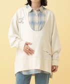 【レプシィム ローリーズファーム/LEPSIM LOWRYS FARM】の【産前・産後対応】マタニティ/Uネックロゴ刺繍スウェット アイボリー08|ID: prp329100004977648 ipo3291000000037306127