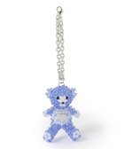【トゥー ビー シック/TO BE CHIC】のクリスタルベア バッグチャーム サックスブルー|ID: prp329100004977665 ipo3291000000037306240