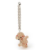 【トゥー ビー シック/TO BE CHIC】のクリスタルプードル バッグチャーム ベージュ|ID: prp329100004977666 ipo3291000000037306243