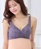 【クロスマルシェ/cross marche / KIDS】のレーヨンベア天竺リボン柄・無地 授乳ブラ チャコール|ID: prp329100004977692 ipo3291000000037306313