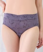 【クロスマルシェ/cross marche / KIDS】のレーヨンベア天竺リボン柄・無地 浅ばきショーツ チャコール|ID: prp329100004977693 ipo3291000000037306317