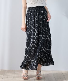 【クロスマルシェ/cross marche / KIDS】のレトロフラワー フリルスカート/マタニティスカート(マタニティ/授乳服) 妊婦服 産前・産後対応 大人の最旬トレンドファッション＆コーディネート founy(ファウニー) ファッション Fashion キッズファッション Fashion for Kids おすすめ Recommended / Our Picks フラワー Flower, Floral フリル Frill, Ruffle |ID:prp329100004977695