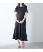 【クロスマルシェ/cross marche / KIDS】のマーメイド ポロワンピース/マタニティワンピース(マタニティ/授乳服)授乳口付き 授乳楽々 妊婦服 産前・産後対応 ブラック|ID: prp329100004977696 ipo3291000000037306338