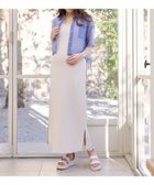 【クロスマルシェ/cross marche / KIDS】のシアーシャツ× シャーリングジャガードキャミワンピースセット(マタニティ/授乳服)授乳楽々 妊婦服 産前・産後対応 ブルー|ID: prp329100004977698 ipo3291000000037306348