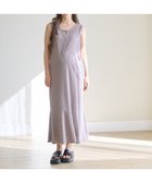 【クロスマルシェ/cross marche / KIDS】のランダムテレコ ノースリーブワンピース(マタニティ/授乳服)授乳口付き 授乳楽々 妊婦服 産前・産後対応 ベージュ|ID: prp329100004977699 ipo3291000000037306351