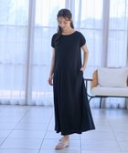 【クロスマルシェ/cross marche / KIDS】の【接触冷感】スムースAラインワンピース(マタニティ/授乳服)授乳口付き 授乳楽々 妊婦服 産前・産後対応 ブラック|ID: prp329100004977702 ipo3291000000037306362