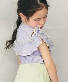 【エフオー オンラインストア/F.O.Online Store / KIDS】のWEB限定 2way肩あきチュール配色トップス ラベンダー|ID: prp329100004977749 ipo3291000000037306571