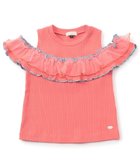 【エフオー オンラインストア/F.O.Online Store / KIDS】のWEB限定 2way肩あきチュール配色トップス ピンク|ID: prp329100004977749 ipo3291000000037306573