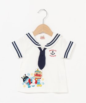 【アンパンマンキッズコレクション/ANPANMAN KIDS COLLECTION / KIDS】のANPANMAN KIDS COLLECTION/アンパンマン ばいきんまんマリンセーラーTシャツ 大人の最旬トレンドファッション＆コーディネート founy(ファウニー) ファッション Fashion キッズファッション Fashion for Kids キャラクター Character, Licensed Characters コレクション Collection, Seasonal Line セットアップ Set-Up, Coordinated Outfit フロント Front, Front Design プリント Print, Printed Pattern ベビー Baby, Babywear ボーイズ Boyish, Boy Style メンズ Men's, Menswear おすすめ Recommended / Our Picks ギフト プレゼント Gift / Present |ID:prp329100004977754