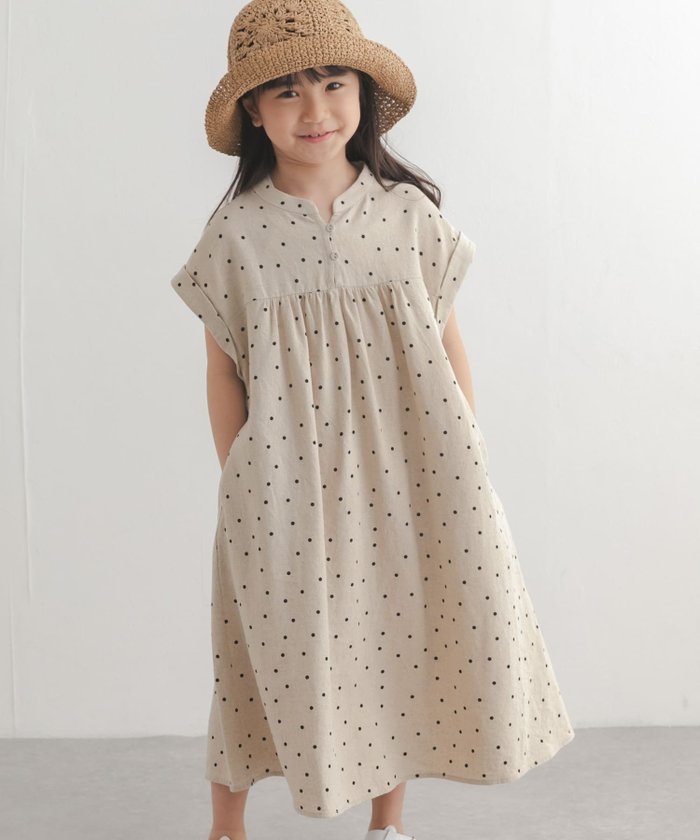【アーバンリサーチ ドアーズ/URBAN RESEARCH DOORS / KIDS】の『親子リンク』リネンリヨセルドットワンピース(KIDS) インテリア・キッズ・メンズ・レディースファッション・服の通販 founy(ファウニー) https://founy.com/ ファッション Fashion キッズファッション Fashion for Kids ワンピース Dresses ギャザー Gathered, Ruffled ドット Polka Dot, Dot Pattern プリント Print, Printed Pattern ベーシック Basic, Essential ミックス Mix, Mixed Style ランダム Random, Irregular リネン Linen, Linen Fabric リボン Ribbon, Bow S/S・春夏 SS, Spring/Summer, Warm Season 夏 Summer 2026年 2026 2026春夏・S/S Spring/Summer 2026 SS26 |ID: prp329100004977806 ipo3291000000037306859