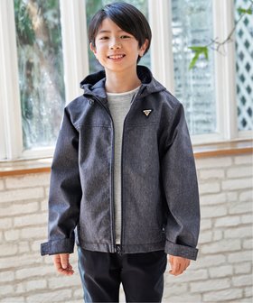 【イッカ/ikka / KIDS】の【親子コーデ】メランジマウンテンパーカー(110~160cm) 大人の最旬トレンドファッション＆コーディネート founy(ファウニー) ファッション Fashion キッズファッション Fashion for Kids おすすめ Recommended / Our Picks ジップ Zip, Zipper デニム Denim, Jeans Material パーカー Hoodie, Parka プリント Print, Printed Pattern メンズ Men's, Menswear |ID:prp329100004977835