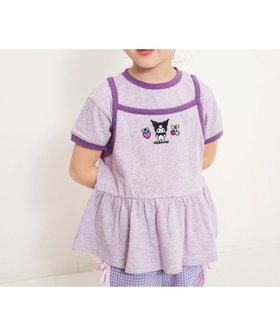【エフオー オンラインストア/F.O.Online Store / KIDS】のサンリオキャラクターズ リンガードッキングチュニック 大人の最旬トレンドファッション＆コーディネート founy(ファウニー) ファッション Fashion キッズファッション Fashion for Kids チュニック Tunic, Long Top ドッキング Docking, Mixed Material ボトム Bottoms, Lower Wear |ID:prp329100004977979