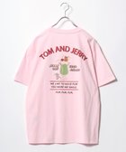 【マルカワ/MARUKAWA】のTom and Jerry トムとジェリー Tシャツ メンズ キャラクターイラスト フロント バックプリント 半袖ティーシャツ レディース ユニセックス ピンク|ID: prp329100004978121 ipo3291000000037370219