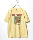 【マルカワ/MARUKAWA】のTom and Jerry トムとジェリー Tシャツ メンズ キャラクターイラスト フロント バックプリント 半袖ティーシャツ レディース ユニセックス イエロー|ID: prp329100004978121 ipo3291000000037370221