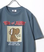 【マルカワ/MARUKAWA】のTom and Jerry トムとジェリー Tシャツ メンズ キャラクターイラスト フロント バックプリント 半袖ティーシャツ レディース ユニセックス ブルー系その他|ID: prp329100004978121 ipo3291000000037370222
