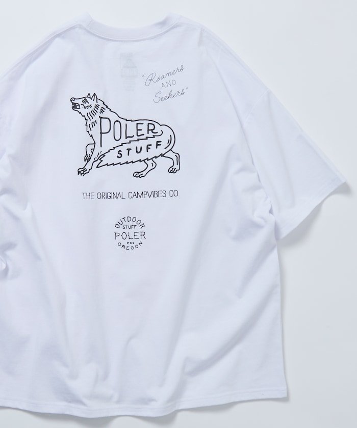 【フリークスストア/FREAK'S STORE】のPOLeR×FREAK S STORE 別注 ビッグシルエット ウルフモチーフ バックプリント Tシャツ 【限定展開】 大人の最旬トレンドファッション＆コーディネート founy(ファウニー) 　ファッション　Fashion　メンズファッション　Fashion for Men　2026年　2026　2026春夏・S/S　Spring/Summer 2026 SS26　おすすめ　Recommended / Our Picks　カーゴパンツ　Cargo Pants, Utility Pants　グラフィック　Graphic, Graphic Design　ショーツ　Shorts, Short Pants　シンプル　Simple, Minimal　デニム　Denim, Jeans Material　トレンド　Trend, Trending Now　ビッグ　Big, Oversized　フィット　Fit, Slim Fit　プリント　Print, Printed Pattern　ボトム　Bottoms, Lower Wear　モチーフ　Motif, Design Theme　リラックス　Relax, Relaxed Fit　ワイド　Wide, Wide Fit　ワンポイント　One Point, Statement Accent　人気　Popular, Best Seller　別注　Limited Edition, Custom Order　定番　Standard, Basic Item　 other-1|ID: prp329100004978128 ipo3291000000037308008