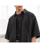 【グローバルワーク/GLOBAL WORK / MEN】のURBANシャツAIR/5分袖/638140 ブラック配色ステッチ09|ID: prp329100004978129 ipo3291000000037308015