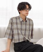【グローバルワーク/GLOBAL WORK / MEN】のURBANシャツAIR/5分袖/638140 グレージュチェック13|ID: prp329100004978129 ipo3291000000037308017