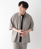 【グローバルワーク/GLOBAL WORK / MEN】のURBANシャツAIR/5分袖/638140 モカ配色ステッチ50|ID: prp329100004978129 ipo3291000000037308020