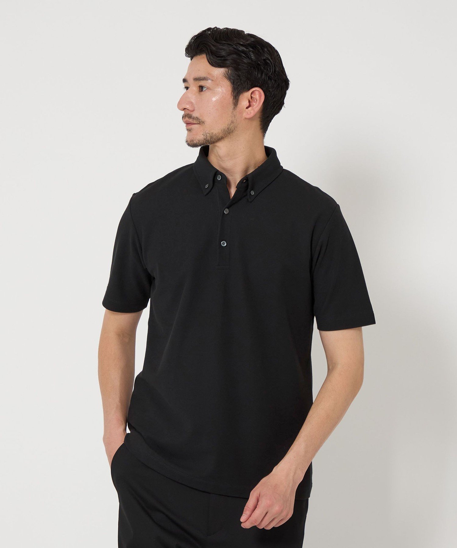 【ビューティ&ユース ユナイテッドアローズ/BEAUTY&YOUTH / UNITED ARROWS / MEN】の【WEB限定 WARDROBE SMART】ステイ クリーン ピケ BD ポロシャツ【抗菌防臭】 インテリア・キッズ・メンズ・レディースファッション・服の通販 founy(ファウニー) 　ファッション　Fashion　メンズファッション　Fashion for Men　インナー　Innerwear　抗菌　Antibacterial, Bacteria-Resistant　鹿の子　Piqué, Kanoko Fabric　シンプル　Simple, Minimal　ジャケット　Jacket, Outerwear　スマート　Smart, Elegant　スラックス　Slacks, Dress Pants　スリム　Slim, Slim Fit　ダウン　Down, Puffer　トレンド　Trend, Trending Now　パターン　Pattern, Design Print　ファブリック　Fabric, Textile　フィット　Fit, Slim Fit　ポロシャツ　Polo Shirt, Collared Tee　おすすめ　Recommended / Our Picks　ビジネス 仕事 通勤　Business / Work / Commuting　BLACK|ID: prp329100004978138 ipo3291000000037308059