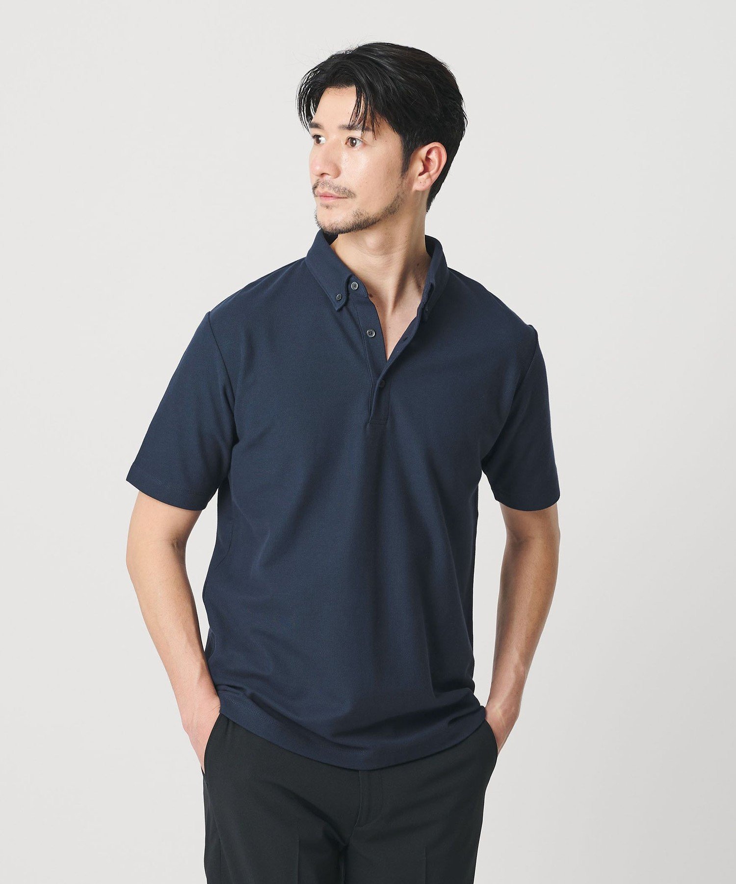【ビューティ&ユース ユナイテッドアローズ/BEAUTY&YOUTH / UNITED ARROWS / MEN】の【WEB限定 WARDROBE SMART】ステイ クリーン ピケ BD ポロシャツ【抗菌防臭】 インテリア・キッズ・メンズ・レディースファッション・服の通販 founy(ファウニー) 　ファッション　Fashion　メンズファッション　Fashion for Men　インナー　Innerwear　抗菌　Antibacterial, Bacteria-Resistant　鹿の子　Piqué, Kanoko Fabric　シンプル　Simple, Minimal　ジャケット　Jacket, Outerwear　スマート　Smart, Elegant　スラックス　Slacks, Dress Pants　スリム　Slim, Slim Fit　ダウン　Down, Puffer　トレンド　Trend, Trending Now　パターン　Pattern, Design Print　ファブリック　Fabric, Textile　フィット　Fit, Slim Fit　ポロシャツ　Polo Shirt, Collared Tee　おすすめ　Recommended / Our Picks　ビジネス 仕事 通勤　Business / Work / Commuting　NAVY|ID: prp329100004978138 ipo3291000000037308063