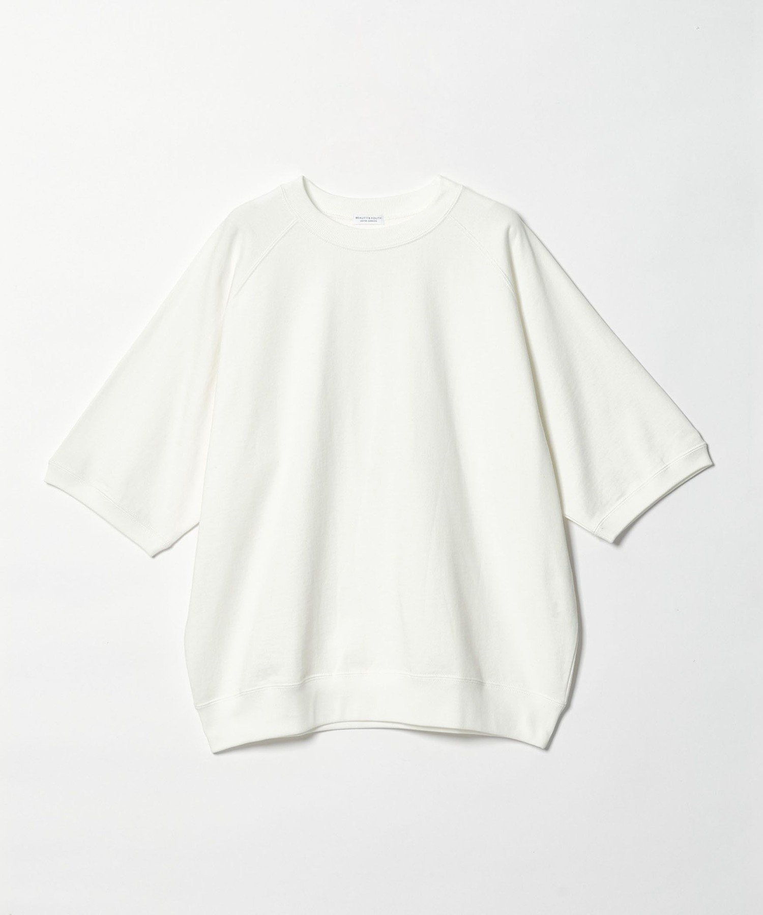 【ビューティ&ユース ユナイテッドアローズ/BEAUTY&YOUTH / UNITED ARROWS / MEN】の【WEB限定】ラグラン ショートスリーブ スウェット インテリア・キッズ・メンズ・レディースファッション・服の通販 founy(ファウニー) 　ファッション　Fashion　メンズファッション　Fashion for Men　インナー　Innerwear　ショート　Short, Short Length　シンプル　Simple, Minimal　スウェット / スエット　Sweatshirt, Sweatwear　スリーブ　Sleeve, Long Sleeve / Short Sleeve　フィット　Fit, Slim Fit　おすすめ　Recommended / Our Picks　夏　Summer　WHITE|ID: prp329100004978141 ipo3291000000037308098