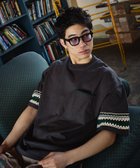【ニコアンド/niko and / MEN】のクロシェ切り替えTシャツ チャコール18|ID: prp329100004978152 ipo3291000000037348444