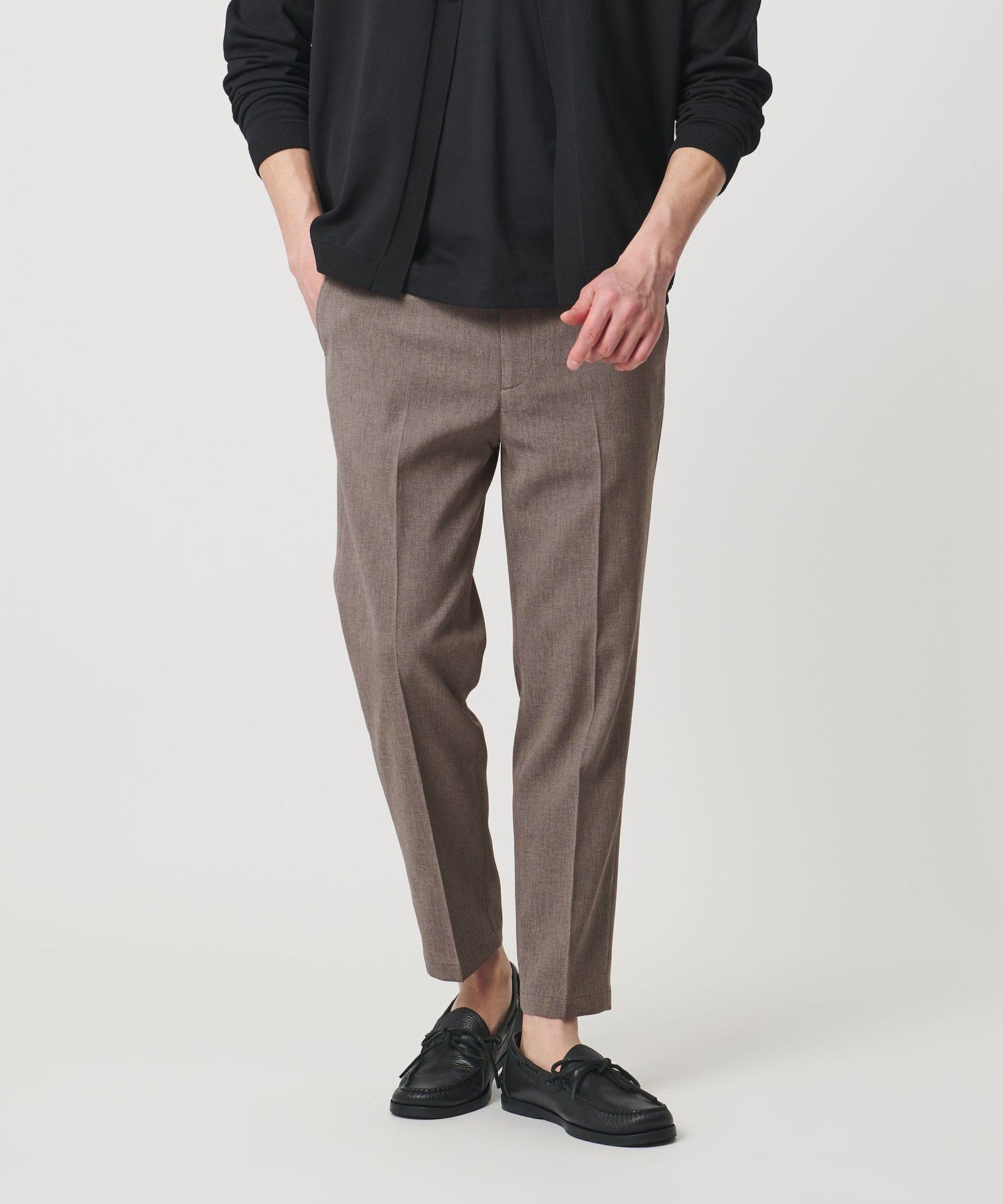 【ビューティ&ユース ユナイテッドアローズ/BEAUTY&YOUTH / UNITED ARROWS / MEN】の【WEB限定 WARDROBE SMART】フラックスライク テーパード アンクルパンツ【吸水速乾・UVカット】 インテリア・キッズ・メンズ・レディースファッション・服の通販 founy(ファウニー) 　ファッション　Fashion　メンズファッション　Fashion for Men　ボトムス　Bottoms　アンクル　Ankle-Length Design　コイン　Coin, Coin Design　コンパクト　Compact, Small Size　吸水　Absorbent, Quick-Dry　シンプル　Simple, Minimal　ストレッチ　Stretch, Stretchy Fabric　スマート　Smart, Elegant　スラックス　Slacks, Dress Pants　スリム　Slim, Slim Fit　テーパード　Tapered, Tapered Pants　ドレス　Dress, One-Piece　ドレープ　Drape, Draping Fabric　ファブリック　Fabric, Textile　プリーツ　Pleats, Pleated　ポケット　Pocket, Pocket Detail　夏　Summer　MOCA|ID: prp329100004978173 ipo3291000000037308256