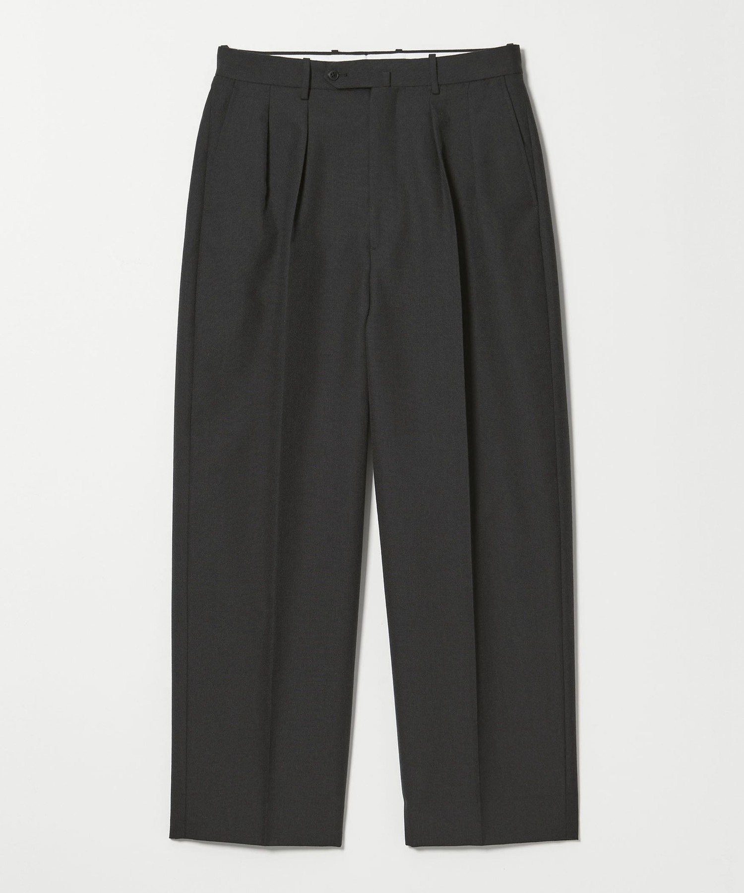 【ビューティ&ユース ユナイテッドアローズ/BEAUTY&YOUTH / UNITED ARROWS / MEN】のSteven Alan ウール オックスフォード イン ツープリーツ ドレス トラウザーズ インテリア・キッズ・メンズ・レディースファッション・服の通販 founy(ファウニー) 　ファッション　Fashion　メンズファッション　Fashion for Men　アメリカン　American Style　クラシック　Classic, Timeless Style　シンプル　Simple, Minimal　ジャケット　Jacket, Outerwear　スラックス　Slacks, Dress Pants　テーパード　Tapered, Tapered Pants　ドレス　Dress, One-Piece　ドレープ　Drape, Draping Fabric　ニューヨーク　New York, NYC Style　フォルム　Silhouette, Form　モダン　Modern, Contemporary　ワイド　Wide, Wide Fit　エレガント 上品　Elegant　BLACK|ID: prp329100004978174 ipo3291000000037308259