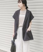 【アイテムズアーバンリサーチ/ITEMS URBAN RESEARCH】のSMOOTH LINEN TOUCH ジレ 大人の最旬トレンドファッション＆コーディネート founy(ファウニー) ファッション Fashion レディースファッション Fashion for Women アウター Coat / Outerwear Collection トップス・カットソー Cut & Sew Tops ベスト&ジレ / 重ね着スタイル Vests & Gilets 2026年 2026 2026春夏・S/S Spring/Summer 2026 SS26 シンプル Simple, Minimal 夏 Summer S/S・春夏 SS, Spring/Summer, Warm Season thumbnail チャコールグレー|ID: prp329100004978189 ipo3291000000037308321