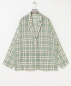 【アーバンリサーチ/URBAN RESEARCH】のシアーチェックジャケット 大人の最旬トレンドファッション＆コーディネート founy(ファウニー) ファッション Fashion レディースファッション Fashion for Women アウター Coat / Outerwear Collection レディースジャケット・軽アウター Jackets インナー Innerwear キャミソール Camisole, Spaghetti Strap Top シアー Sheer, See-Through タンク Tank Top, Sleeveless Top チェック Check, Plaid, Tartan デニム Denim, Jeans Material リラックス Relax, Relaxed Fit S/S・春夏 SS, Spring/Summer, Warm Season 夏 Summer 2026年 2026 2026春夏・S/S Spring/Summer 2026 SS26 thumbnail グリーン|ID: prp329100004978194 ipo3291000000037308340