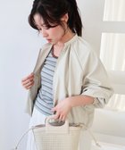 【ルクールブラン/le.coeur blanc】の《WEB限定アイテム》バルーンデザインノーカラーブルゾン グレージュ|ID: prp329100004978196 ipo3291000000037308346