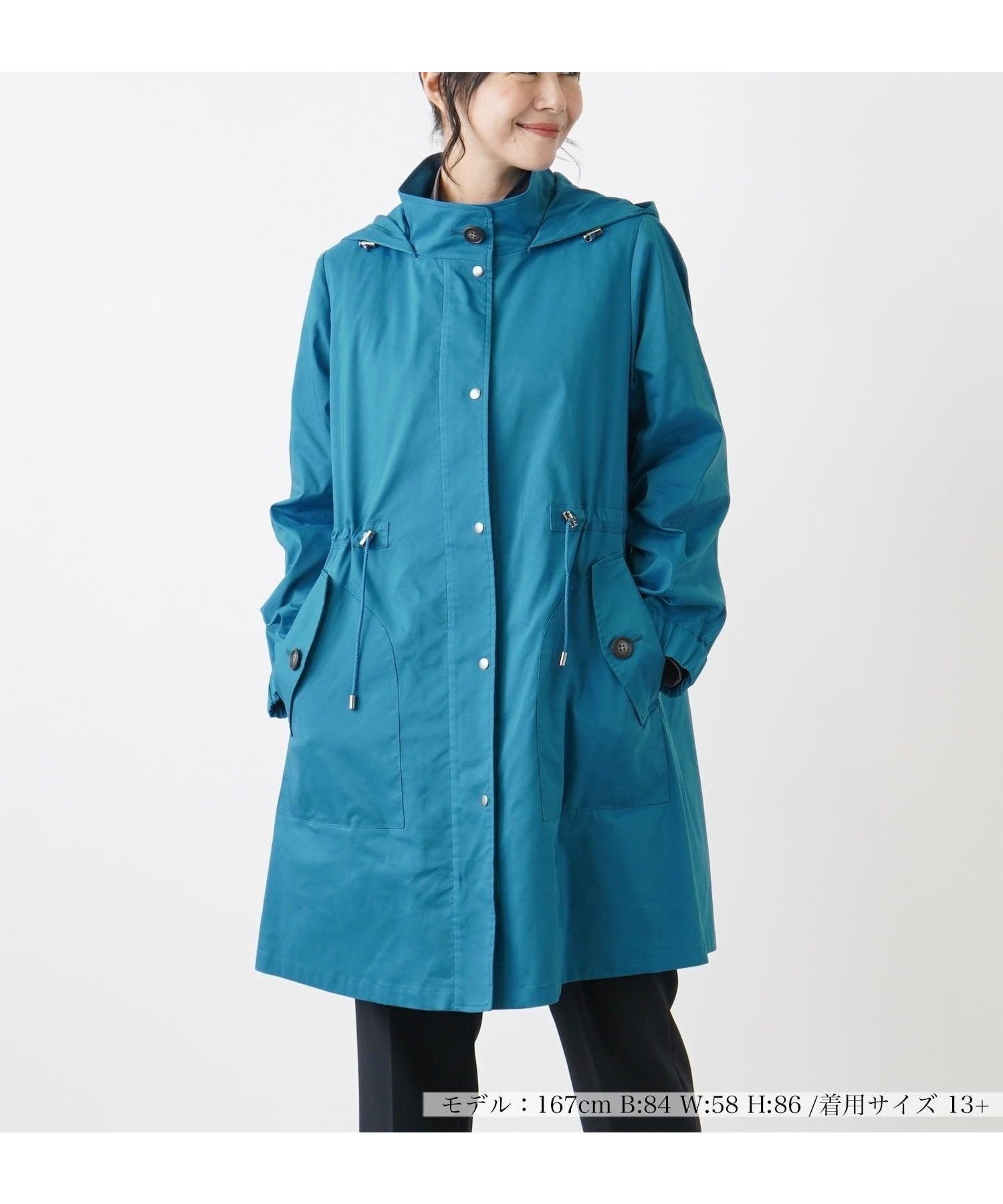 【レリアンプラスハウス/Leilian PLUS HOUSE】の【店頭人気】フーディーロングコート インテリア・キッズ・メンズ・レディースファッション・服の通販 founy(ファウニー) 　ファッション　Fashion　レディースファッション　Fashion for Women　アウター　Coat / Outerwear Collection　コート・ロングコート・ピーコート　Long Coats, Peacoats & More　キルト　Quilt, Quilted Fabric　フィット　Fit, Slim Fit　フロント　Front, Front Design　ポケット　Pocket, Pocket Detail　ライナー　Liner, Inner Layer　ロング　Long, Long-Length　人気　Popular, Best Seller　秋　Autumn　ビジネス 仕事 通勤　Business / Work / Commuting　ロイヤルブルー|ID: prp329100004978202 ipo3291000000037308364