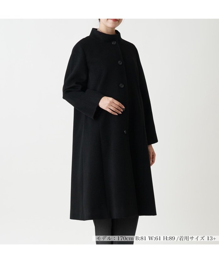 【レリアンプラスハウス/Leilian PLUS HOUSE】のカシミヤハイネックコート【深喜毛織】 インテリア・キッズ・メンズ・レディースファッション・服の通販 founy(ファウニー) https://founy.com/ ファッション Fashion レディースファッション Fashion for Women アウター Coat / Outerwear Collection コート・ロングコート・ピーコート Long Coats, Peacoats & More ハイネック High Neck, Mock Neck ポケット Pocket, Pocket Detail リラックス Relax, Relaxed Fit 冬 Winter / This Winter ビジネス 仕事 通勤 Business / Work / Commuting |ID: prp329100004978203 ipo3291000000037308368