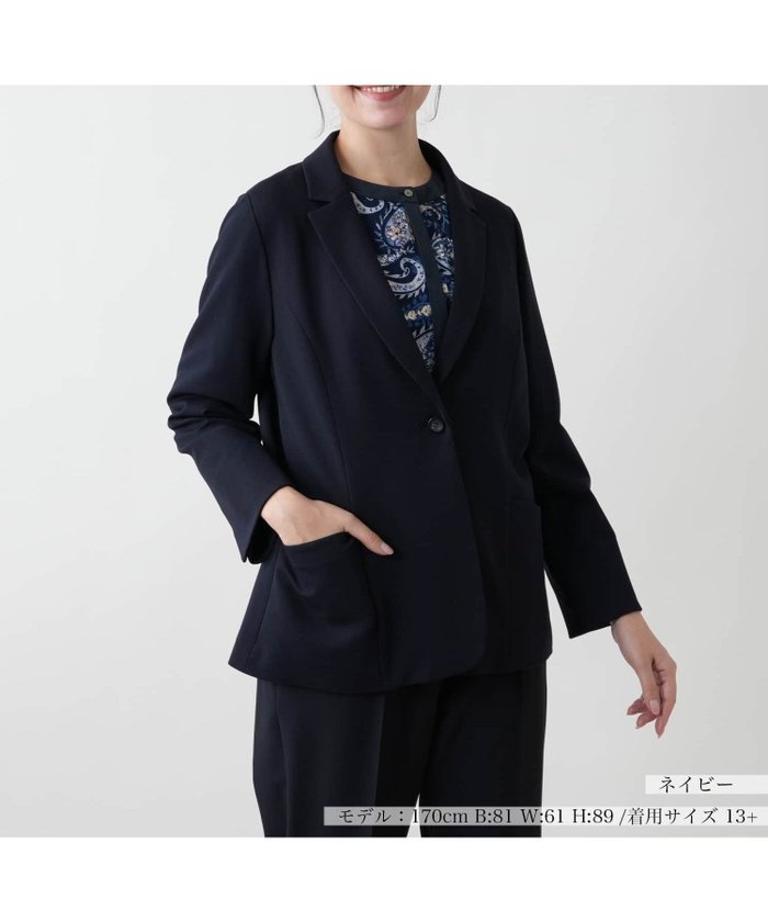 【レリアンプラスハウス/Leilian PLUS HOUSE】の【店頭人気】テーラードジャケット インテリア・キッズ・メンズ・レディースファッション・服の通販 founy(ファウニー) https://founy.com/ ファッション Fashion レディースファッション Fashion for Women アウター Coat / Outerwear Collection レディースジャケット・軽アウター Jackets テーラードジャケット / 通勤・きれいめスタイル Tailored Jackets & Blazers ストレッチ Stretch, Stretchy Fabric スリーブ Sleeve, Long Sleeve / Short Sleeve フォルム Silhouette, Form ポケット Pocket, Pocket Detail リラックス Relax, Relaxed Fit エレガント 上品 Elegant 人気 Popular, Best Seller 夏 Summer |ID: prp329100004978204 ipo3291000000037308370