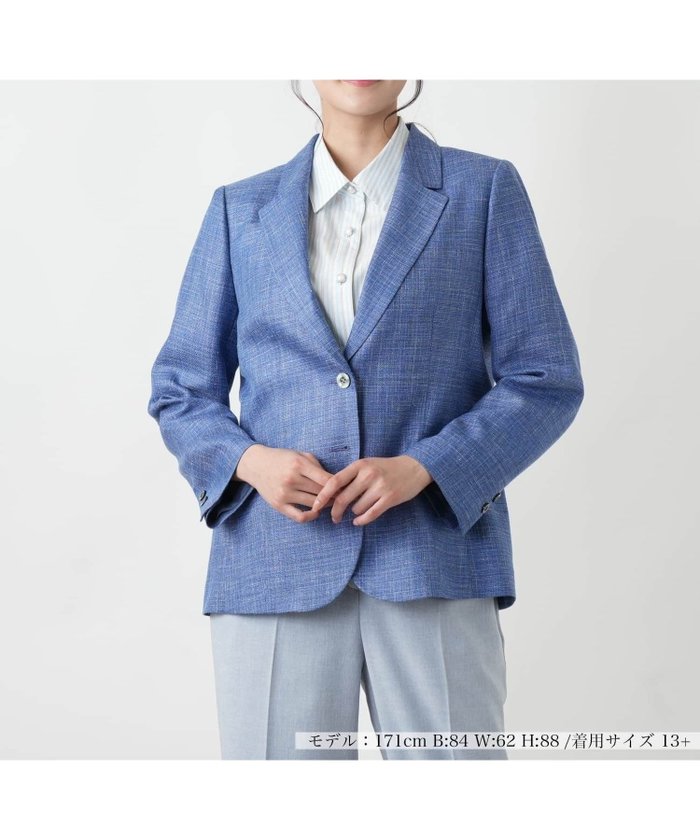 【レリアンプラスハウス/Leilian PLUS HOUSE】の【店頭人気】テーラードジャケット【LORO PIANA】 インテリア・キッズ・メンズ・レディースファッション・服の通販 founy(ファウニー) https://founy.com/ ファッション Fashion レディースファッション Fashion for Women アウター Coat / Outerwear Collection レディースジャケット・軽アウター Jackets テーラードジャケット / 通勤・きれいめスタイル Tailored Jackets & Blazers おすすめ Recommended / Our Picks カフス Cuff Design シェイプ Shape, Slim Fit シルク Silk, 100% Silk フェミニン Feminine, Girly フロント Front, Front Design ポケット Pocket, Pocket Detail マニッシュ Mannish, Boyish ロング Long, Long-Length 人気 Popular, Best Seller 夏 Summer |ID: prp329100004978206 ipo3291000000037308376