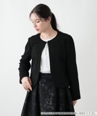 【レリアンプラスハウス/Leilian PLUS HOUSE】のジャケット【セレモニー】 大人の最旬トレンドファッション＆コーディネート founy(ファウニー) ファッション Fashion レディースファッション Fashion for Women アウター Coat / Outerwear Collection レディースジャケット・軽アウター Jackets エレガント 上品 Elegant シンプル Simple, Minimal ジャケット Jacket, Outerwear セレモニー Ceremony バランス Balance, Style Balance ビジネス 仕事 通勤 Business / Work / Commuting フロント Front, Front Design ポケット Pocket, Pocket Detail ラウンド Round, Round Neck 秋 Autumn thumbnail ブラック|ID: prp329100004978211 ipo3291000000037308390