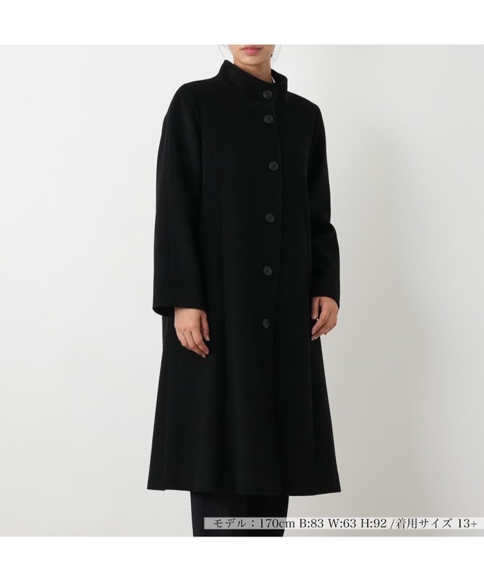 【レリアンプラスハウス/Leilian PLUS HOUSE】のコート インテリア・キッズ・メンズ・レディースファッション・服の通販 founy(ファウニー) https://founy.com/ ファッション Fashion レディースファッション Fashion for Women アウター Coat / Outerwear Collection コート・ロングコート・ピーコート Long Coats, Peacoats & More なめらか Smooth, Silky Texture カッティング Cutting Detail シンプル Simple, Minimal ドレープ Drape, Draping Fabric フォーマル Formal, Dressy フロント Front, Front Design ポケット Pocket, Pocket Detail ロング Long, Long-Length 冬 Winter / This Winter |ID: prp329100004978212 ipo3291000000037308391