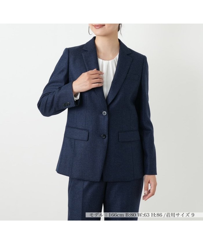 【レリアン/LEILIAN】のブレザー【LORO PIANA】 インテリア・キッズ・メンズ・レディースファッション・服の通販 founy(ファウニー) https://founy.com/ ファッション Fashion レディースファッション Fashion for Women イタリア Italy オケージョン Occasion Wear シルク Silk, 100% Silk セットアップ Set-Up, Coordinated Outfit ビジネス 仕事 通勤 Business / Work / Commuting フォルム Silhouette, Form ポケット Pocket, Pocket Detail 秋 Autumn |ID: prp329100004978214 ipo3291000000037308397