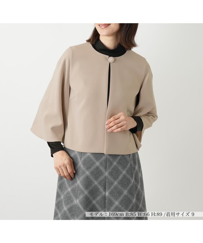【レリアン/LEILIAN】のノーカラージャケット インテリア・キッズ・メンズ・レディースファッション・服の通販 founy(ファウニー) https://founy.com/ ファッション Fashion レディースファッション Fashion for Women アウター Coat / Outerwear Collection レディースジャケット・軽アウター Jackets ノーカラージャケット / シンプル上品コーデ Collarless Jackets おすすめ Recommended / Our Picks アクセサリー Fashion Accessories ウォッシャブル Machine Washable カーディガン Cardigan, Knitwear ジャケット Jacket, Outerwear ストーン Stone, Gem-Like ドレープ Drape, Draping Fabric ポケット Pocket, Pocket Detail ポンチョ Poncho, Cape Style エレガント 上品 Elegant 秋 Autumn |ID: prp329100004978215 ipo3291000000037308399