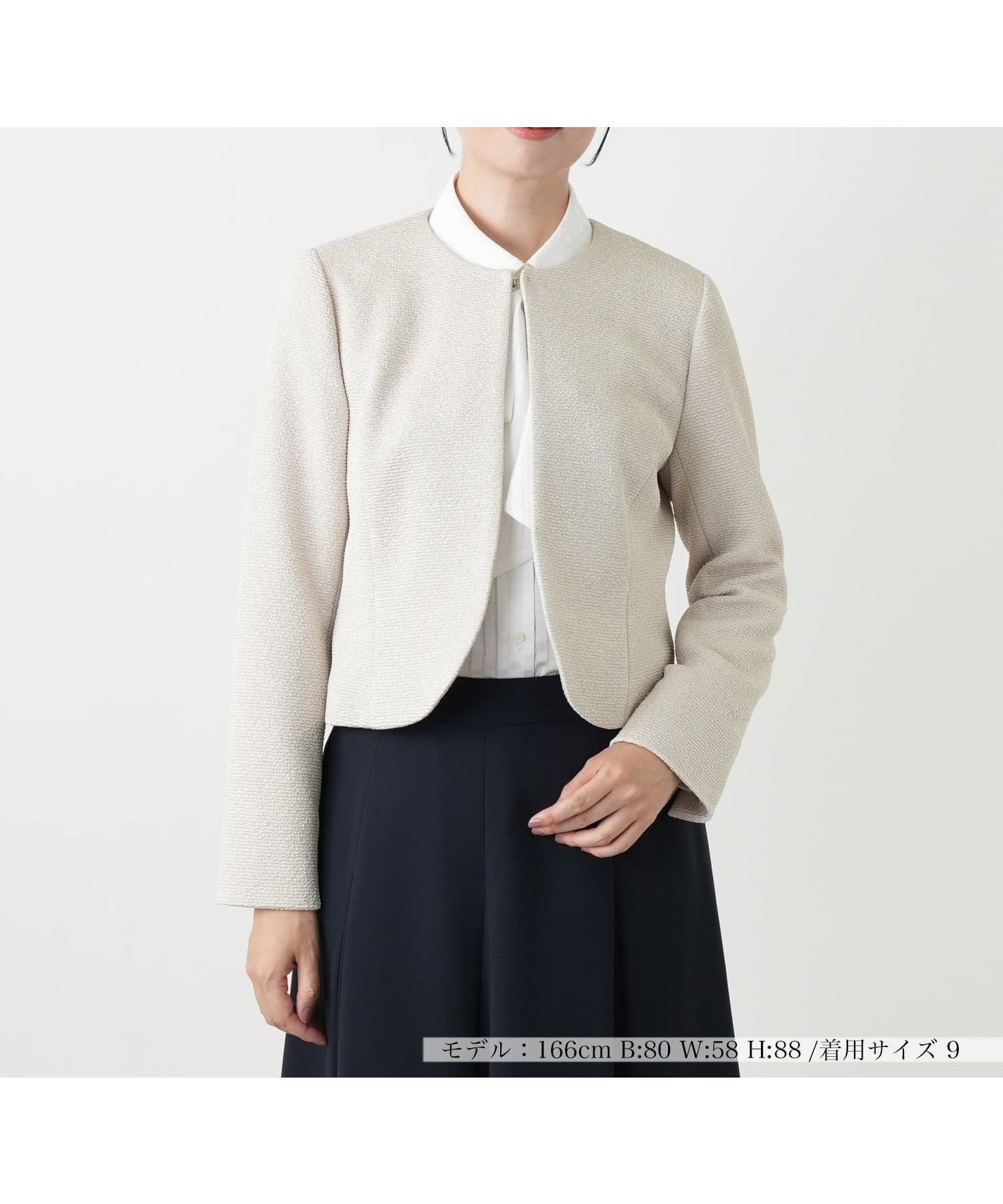 【レリアン/LEILIAN】のノーカラージャケット【セレモニー】 大人の最旬トレンドファッション＆コーディネート founy(ファウニー) 　ファッション　Fashion　レディースファッション　Fashion for Women　アウター　Coat / Outerwear Collection　レディースジャケット・軽アウター　Jackets　ノーカラージャケット / シンプル上品コーデ　Collarless Jackets　オケージョン　Occasion Wear　コンパクト　Compact, Small Size　シンプル　Simple, Minimal　ジャケット　Jacket, Outerwear　スリット　Slit, Slit Detail　セレモニー　Ceremony　バランス　Balance, Style Balance　フレア　Flare, Flared　フロント　Front, Front Design　ポケット　Pocket, Pocket Detail　エレガント 上品　Elegant　秋　Autumn　 other-1|ID: prp329100004978221 ipo3291000000037308413