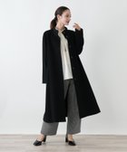 【レリアン/LEILIAN】のカシミヤスタンドカラーコート ブラック|ID: prp329100004978222 ipo3291000000037308417