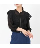 【ミッシュマッシュ/MISCH MASCH】のフリルシアーラメブルゾン ブラック|ID: prp329100004978223 ipo3291000000037308419