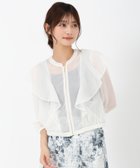 【ミッシュマッシュ/MISCH MASCH】のフリルシアーラメブルゾン ホワイト|ID: prp329100004978223 ipo3291000000037308420