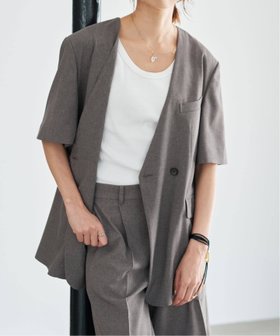 【イエナ/IENA】の《セットアップ対応》 トロピカルハーフジャケット 大人の最旬トレンドファッション＆コーディネート founy(ファウニー) ファッション Fashion レディースファッション Fashion for Women アウター Coat / Outerwear Collection レディースジャケット・軽アウター Jackets 2026年 2026 2026春夏・S/S Spring/Summer 2026 SS26 おすすめ Recommended / Our Picks スリット Slit, Slit Detail セットアップ Set-Up, Coordinated Outfit ハーフ Half, Half-Length フォルム Silhouette, Form エレガント 上品 Elegant |ID:prp329100004978227
