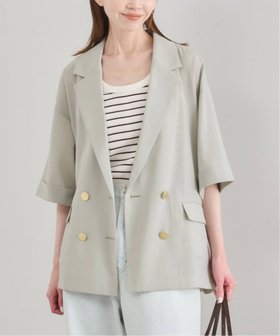 【ユーバイ スピック&スパン/U by Spick&Span】の《限定カラー》ウォッシャブルリネンジャケット 大人の最旬トレンドファッション＆コーディネート founy(ファウニー) ファッション Fashion レディースファッション Fashion for Women アウター Coat / Outerwear Collection レディースジャケット・軽アウター Jackets コンパクト Compact, Small Size ショルダー Shoulder, Shoulder Strap ジャケット Jacket, Outerwear スマート Smart, Elegant ドロップ Drop Shoulder, Dropped Style バランス Balance, Style Balance 夏 Summer |ID:prp329100004978239