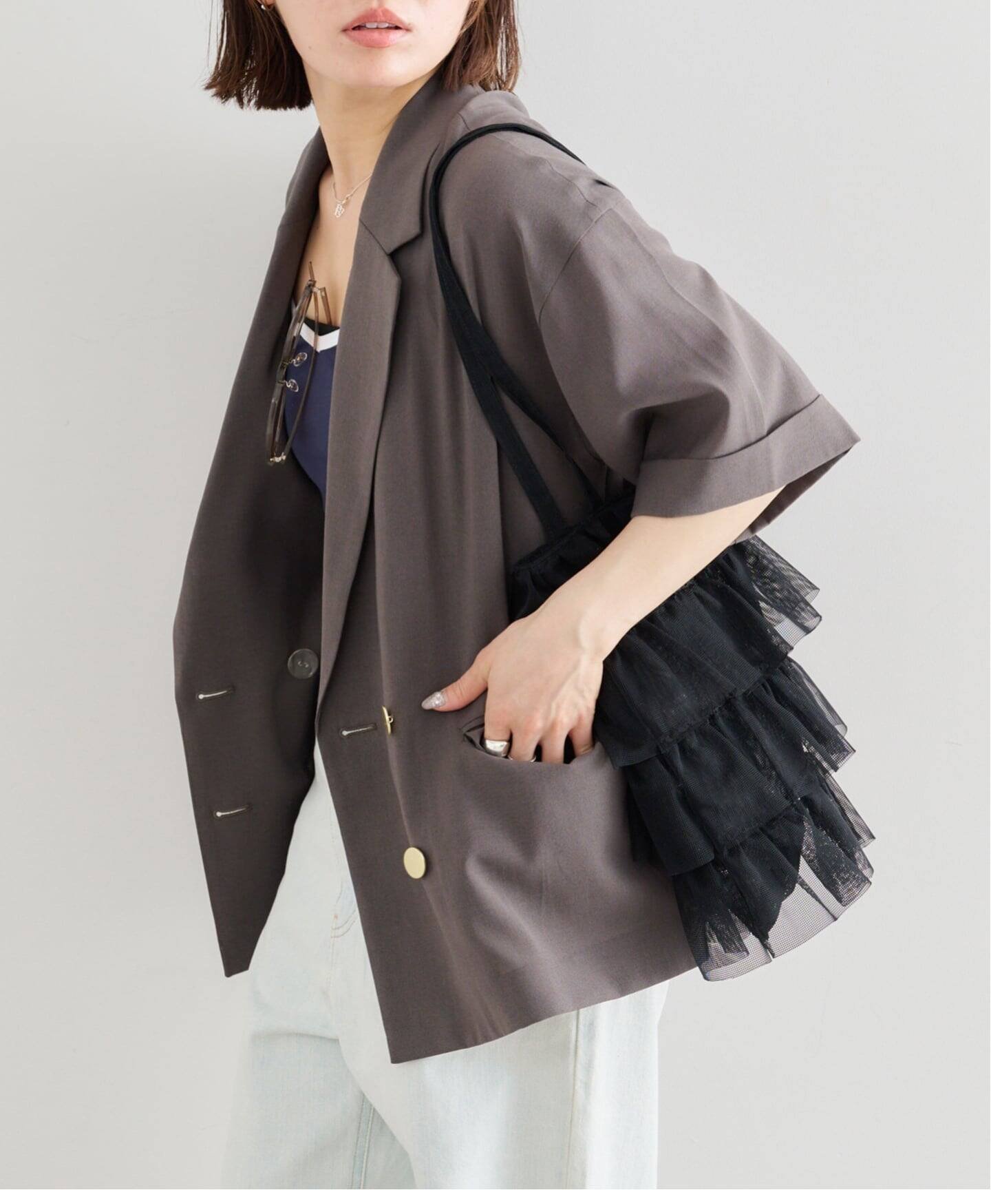 【ユーバイ スピック&スパン/U by Spick&Span】の《限定カラー》ウォッシャブルリネンジャケット インテリア・キッズ・メンズ・レディースファッション・服の通販 founy(ファウニー) 　ファッション　Fashion　レディースファッション　Fashion for Women　アウター　Coat / Outerwear Collection　レディースジャケット・軽アウター　Jackets　コンパクト　Compact, Small Size　ショルダー　Shoulder, Shoulder Strap　ジャケット　Jacket, Outerwear　スマート　Smart, Elegant　ドロップ　Drop Shoulder, Dropped Style　バランス　Balance, Style Balance　夏　Summer　ブラウン|ID: prp329100004978239 ipo3291000000037308493