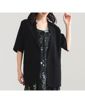 【デミルクス ビームス/Demi-Luxe BEAMS】 シアー ハーフスリーブ ジャケット大人の最旬トレンドファッション＆コーディネート founy(ファウニー) ファッション Fashion レディースファッション Fashion for Women アウター Coat / Outerwear Collection レディースジャケット・軽アウター Jackets オーガンジー Organza Fabric カーディガン Cardigan, Knitwear キャミソール Camisole, Spaghetti Strap Top シアー Sheer, See-Through シンプル Simple, Minimal ジャケット Jacket, Outerwear スラックス Slacks, Dress Pants スリット Slit, Slit Detail スリーブ Sleeve, Long Sleeve / Short Sleeve タンク Tank Top, Sleeveless Top デニム Denim, Jeans Material トレンド Trend, Trending Now ドレープ Drape, Draping Fabric ハーフ Half, Half-Length バランス Balance, Style Balance ベーシック Basic, Essential おすすめ Recommended / Our Picks 夏 Summer エレガント 上品 Elegant |ID:prp329100004978243