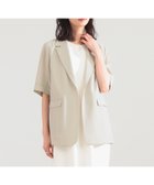 【デミルクス ビームス/Demi-Luxe BEAMS】のシアー ハーフスリーブ ジャケット 大人の最旬トレンドファッション＆コーディネート founy(ファウニー) ファッション Fashion レディースファッション Fashion for Women アウター Coat / Outerwear Collection レディースジャケット・軽アウター Jackets オーガンジー Organza Fabric カーディガン Cardigan, Knitwear キャミソール Camisole, Spaghetti Strap Top シアー Sheer, See-Through シンプル Simple, Minimal ジャケット Jacket, Outerwear スラックス Slacks, Dress Pants スリット Slit, Slit Detail スリーブ Sleeve, Long Sleeve / Short Sleeve タンク Tank Top, Sleeveless Top デニム Denim, Jeans Material トレンド Trend, Trending Now ドレープ Drape, Draping Fabric ハーフ Half, Half-Length バランス Balance, Style Balance ベーシック Basic, Essential おすすめ Recommended / Our Picks 夏 Summer エレガント 上品 Elegant thumbnail BEIGE|ID: prp329100004978243 ipo3291000000037308509